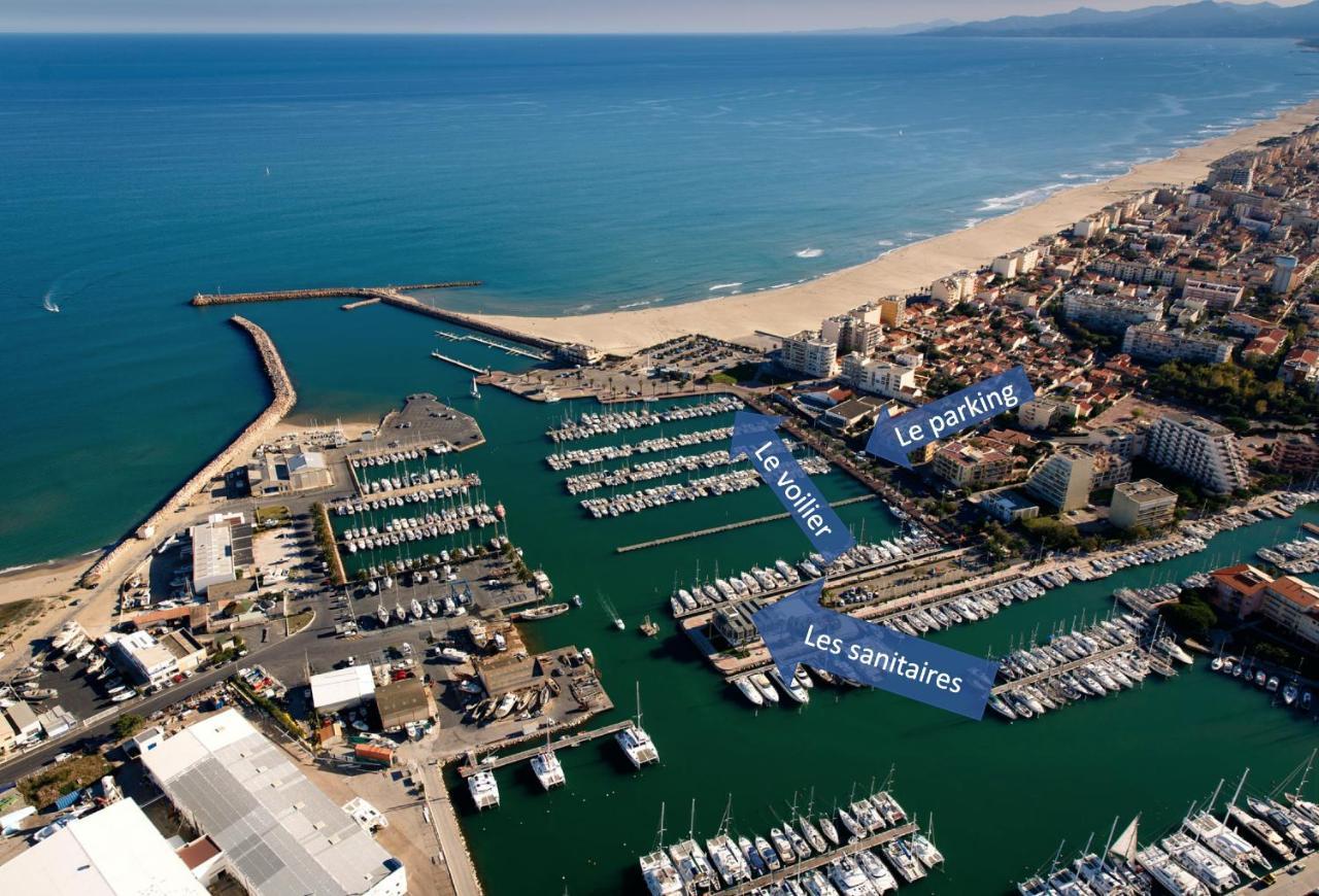 Voilier A Quai Au Calme Hotel Canet-en-Roussillon Bagian luar foto